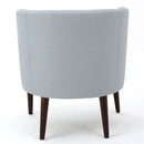 Contemporary Upholstered Club Chair With Button Tufting