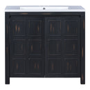 Bathroom Vanity Organizer With Sink, Combo Cabinet Set, Bathroom Storage Cabinet