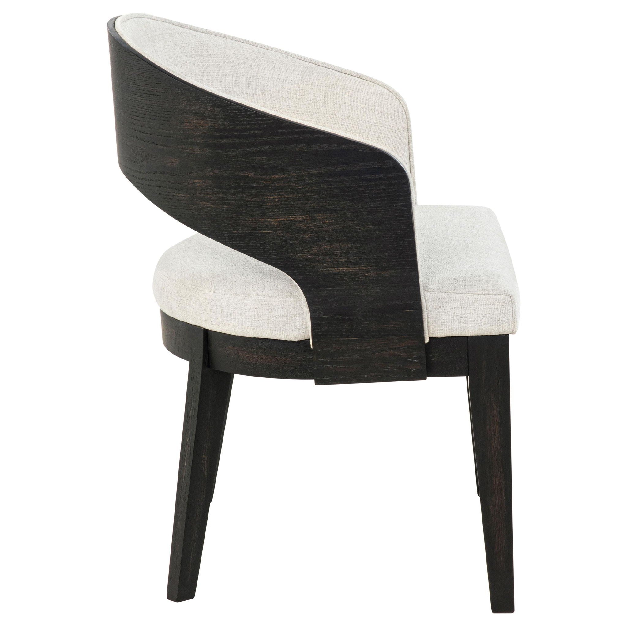 Leandro Upholstered Dining Arm Chair Cream (Set of 2) - Atlantic Fine Furniture Melbourne FL