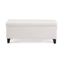 Storage Ottoman With Flip Top Lid
