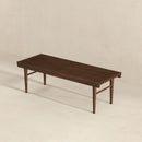 Mia - Mid-Century Modern Bench - Dark Brown