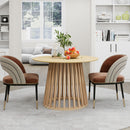Modern Round Coffee Table With Grille Moldin