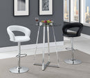 Zanella - Round Glass Top Bistro Bar Table - Chrome - Atlantic Fine Furniture Inc