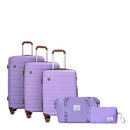 5 Piece Set Hardshell Carry On Luggage Set With Tsa Lock