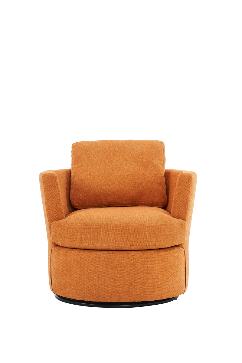 Swivel Barrel Chair, Comfy Round Accent Sofa Chair For Living Room, 360 Degree Swivel Barrel Club Chair, Leisure Arm Chair