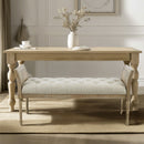 Accent Bench With Arm - Natural