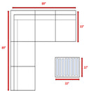Wicker Sectional Sofa With Cushions And Table