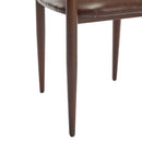 Modern Luxe Dining Arm Chair Set With Upholstery