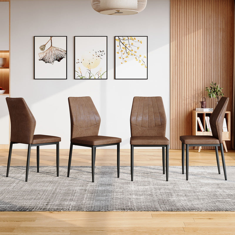 Dining Chairs With Shell Pattern, Comfort And Style