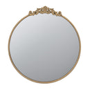 Classic Design Mirror With Baroque Inspired Frame For Bathroom, Entryway Console Lean Against Wall