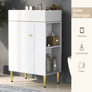 Bathroom Vanity, Combo Cabinet, Bathroom Storage Cabinet, Single Ceramic Sink