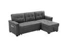 Ashlyn - Reversible Sleeper Sectional Sofa With Storage Chaise, USB Charging Ports And Pocket