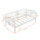 Twin size Daybed, Wood Slat Support, White