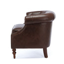 Ophelia - Button Tufted Accent Chair - Brown