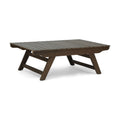 Outdoor Acacia Wood Coffee Table With Open Slat Design