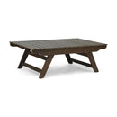 Outdoor Acacia Wood Coffee Table With Open Slat Design
