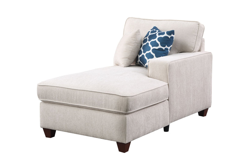 Sarah - Upholstered Sectional With Ottoman