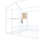 House Frame With Desk, Shelves, Power Outlets And USB Ports