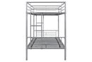 Metal Twin over Twin Bunk Bed/ Heavy-duty Sturdy Metal/ Noise Reduced Design/ Safety Guardrail/ 2 Side Ladders/ CPC Certified/ No Box Spring Needed