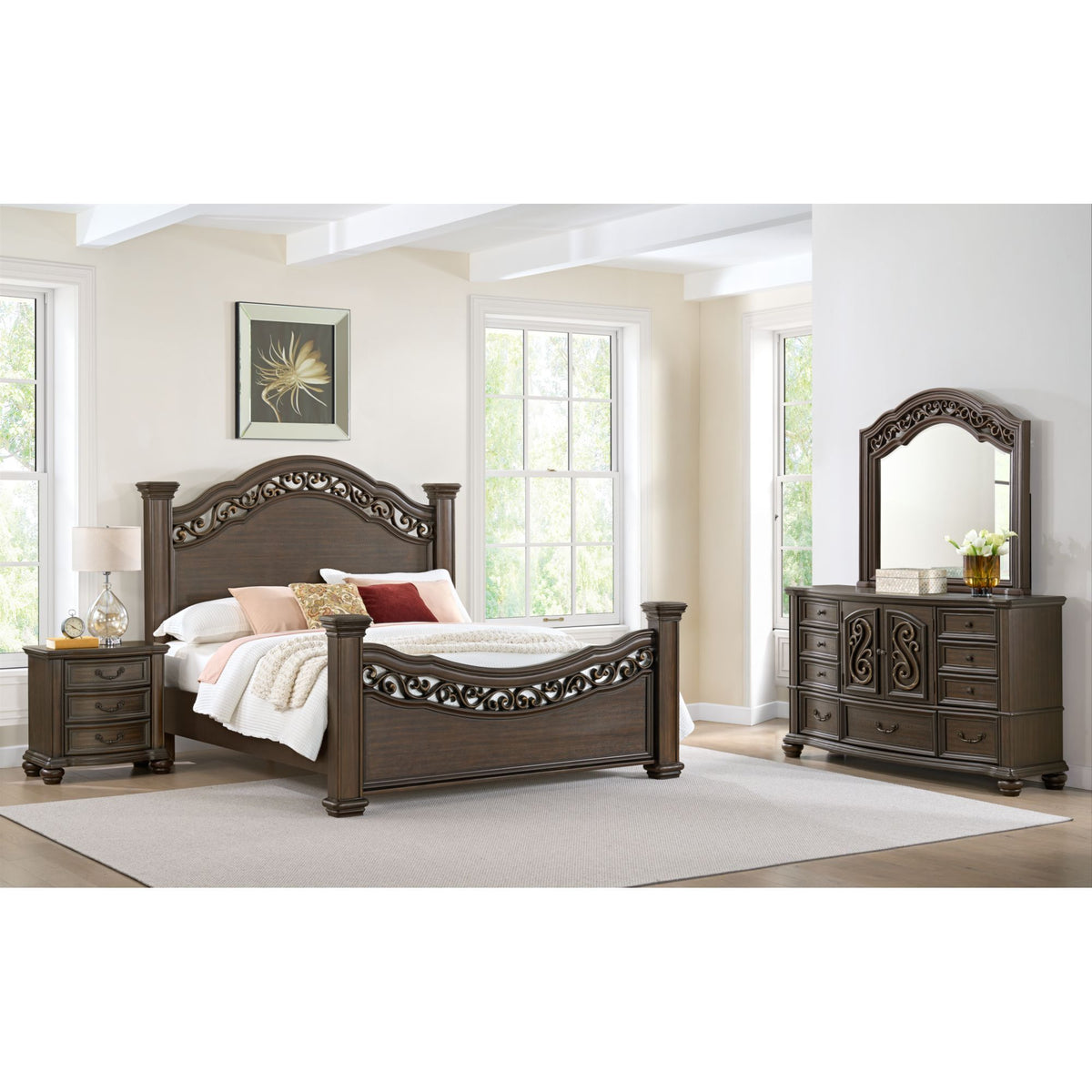 Brunswick 7-Drawer Dresser in Dark Brown by Elements International, view 17
