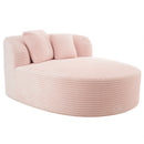 Modern Chaise Lounge Sofa Boneless Couch With Supportive Pillows