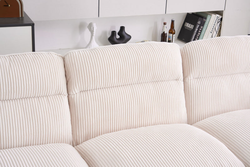 U-Shaped Profile Sofa, Including Two Single Seats And Two Chaise, Modular Sofa, Corduroy Sofa