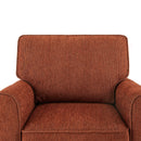 360° Swivel Accent Barrel Armchair With Side Pockets, Compact Design