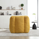 Modern Indoor Fluffy Bean Bag Chair With Memory Foam And Ottoman, Super Soft