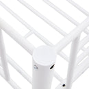 Full-Full-Full Metal  Triple Bed  with Built-in Ladder, Divided into Three Separate Beds,White(OLD SKU:LP000297AAK)