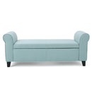 Hayes - Armed Storage Bench With Rolled Arms And Button Tufting