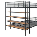 Bunk Bed With 5 Tier Shelves