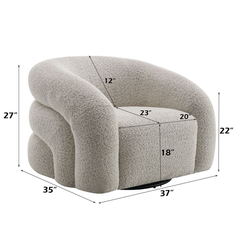 Irma - Chair With Swivel - Gray