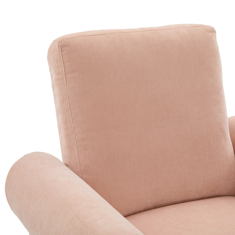 Manual Swivel Recliner Rocker Chair With Adjustable Backrest