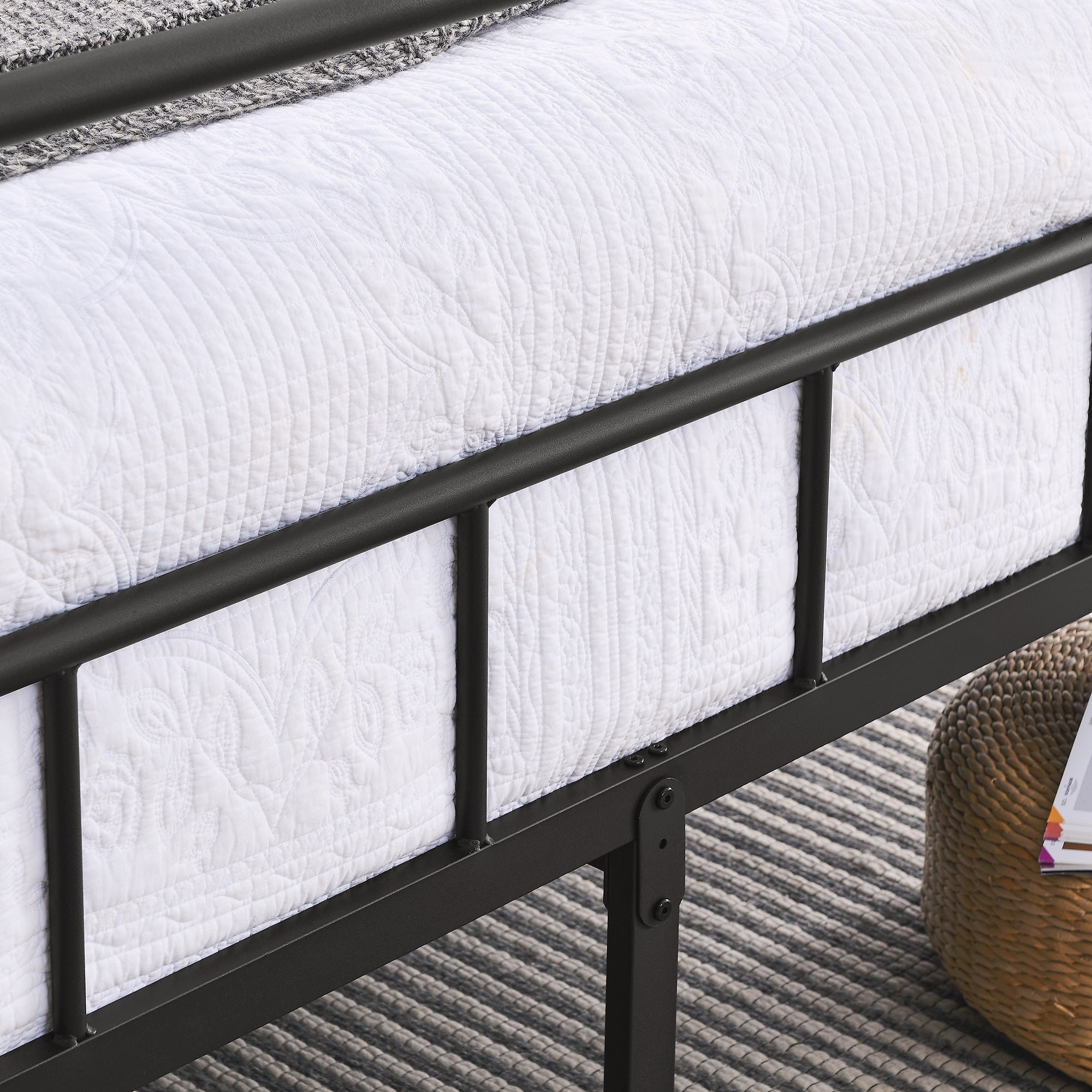 iron bed frame, metal bed frame, wrought iron bed frame, iron platform bed frame, iron canopy bed frame, iron twin bed frame, iron queen bed frame, iron king bed frame, iron double bed frame, iron sin - Atlantic Fine Furniture Melbourne FL