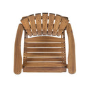 Outdoor Acacia Wood Adirondack Barstools (Set of 2)