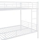 Full Over Full Metal Bunk Bed, White