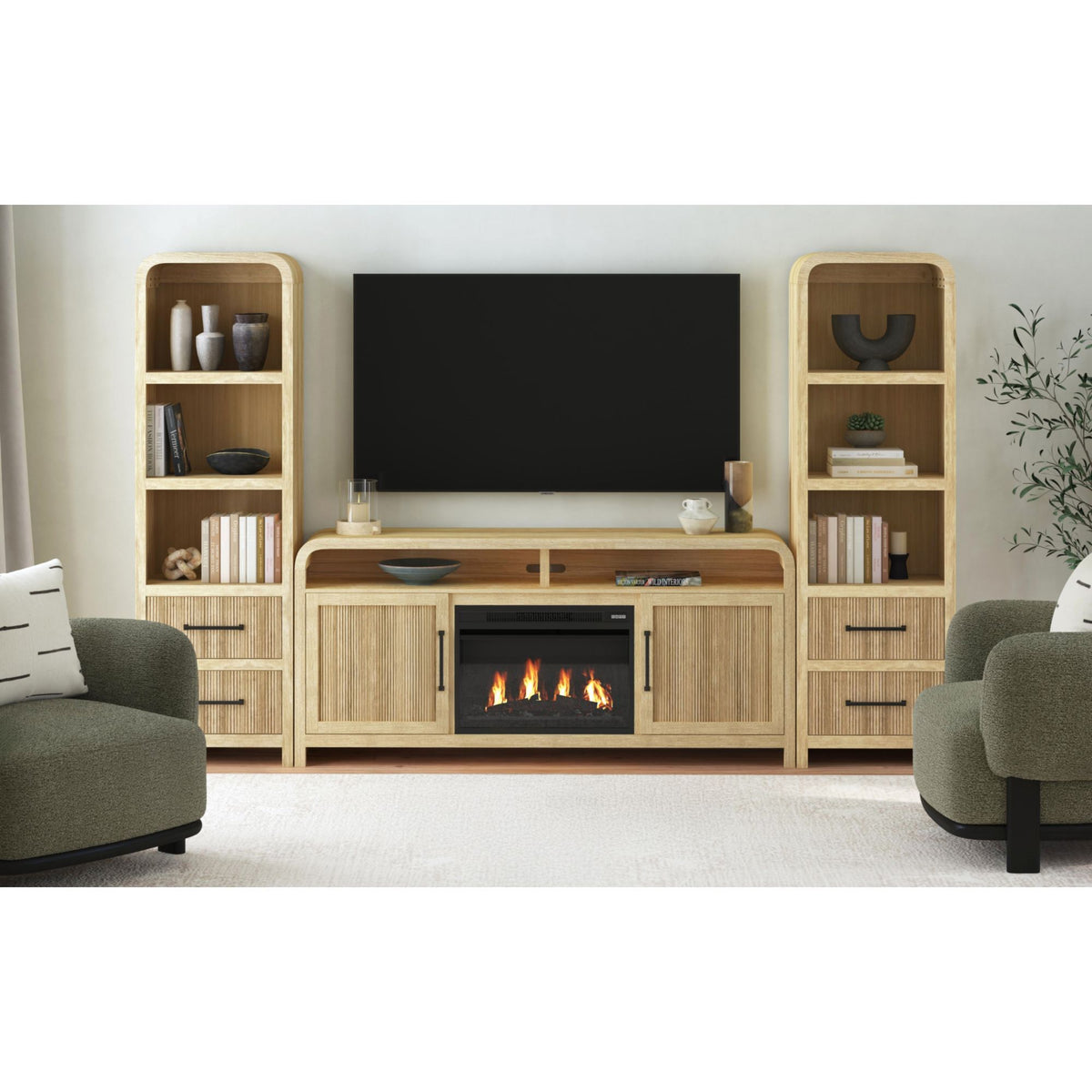 Ridgemont TV Console in Black by Elements International, view 28