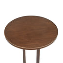 Tareel - Round Accent Table With Open Oval Pedestal - Antique Bronze