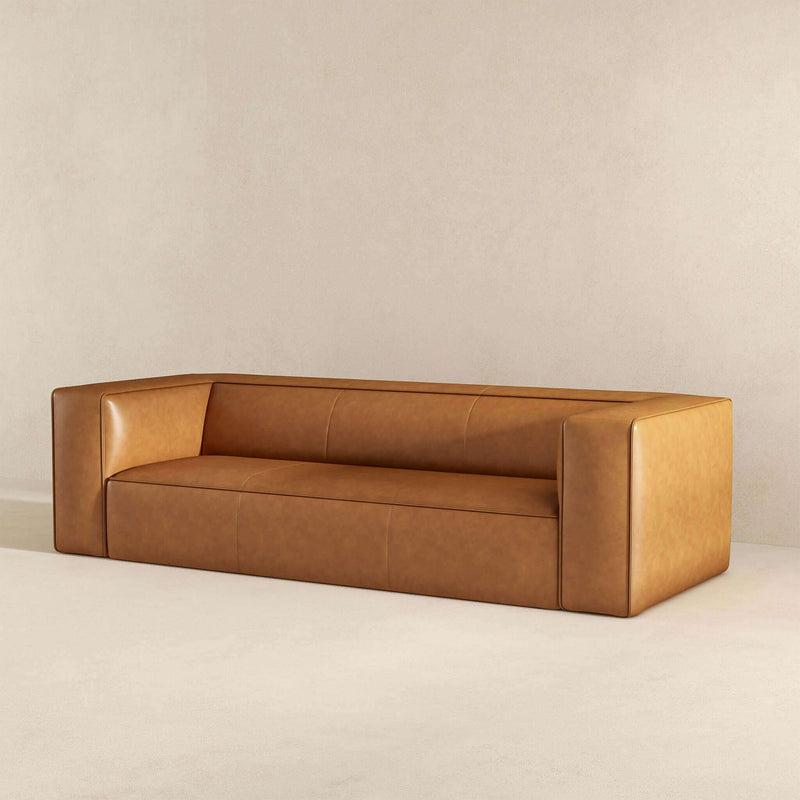 Colton - Leather Sofa - Tan