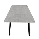 Chic Dining Table With High Pressure Laminate Top And Solid Wood Legs - Natural