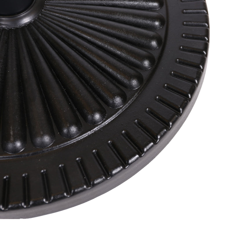 Resin Umbrella Base - Black Rock