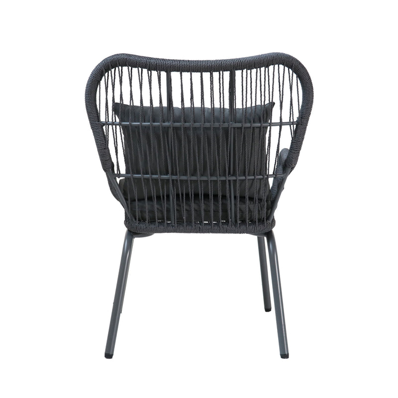 Southport - Club Chair With Woven Rope And Cushions