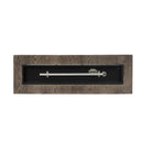 Wellington Square Iron Fire Pit With Wood Pattern Design And 50,000 Btu Output