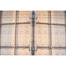 Outdoor Wicker Sectional With Weather Resistant Cushions And Table