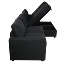 Convertible Sectional Sofa With Storage Chaise Lounges And USB Ports