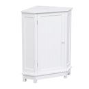 Bathroom Cabinet Triangle Corner Storage Cabinet With Adjustable Shelf Modern Style