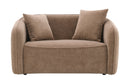 Keith - Chenille Loveseat With 2 Matching Color Toss Pillows