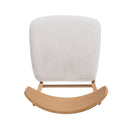 Mid Century Modern Dining Chair With Upholstered Seat And Wood Frame