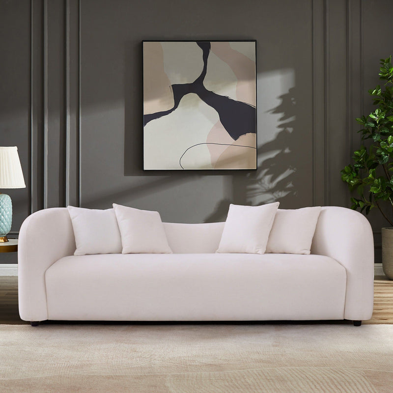 Mason - Mid Century Modern Luxury Tight Back Curvy Couch