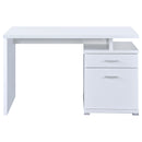 Contemporary Sleek Office Desk With 2 Drawers